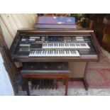 TECHNICS ELECTRIC ORGAN AND STOOL