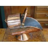 COPPER COAL SCUTTLE