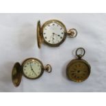 THOMAS RUSSELL GOLD PLATED QUARTER REPEATER POCKET WATCH PLUS TWO OTHERS