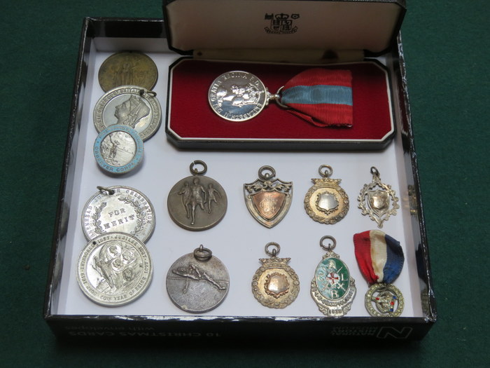 CASED IMPERIAL SERVICE MEDAL AND PAPERWORK,