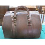 VINTAGE LEATHER GLADSTONE BAG