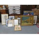 LARGE QUANTITY OF VARIOUS FRAMED AND UNFRAMED PICTURES AND PRINTS