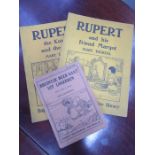 RUPERT AND HIS FRIEND MARGOT AND RUPERT THE KNIGHT AND THE LADY,