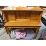 BIEDERMEIER STYLE SWEDISH BIRCH WOOD AND MASUR BIRCH LADIES SECRETAIRE WRITING DESK FITTED WITH