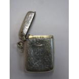 HALLMARKED SILVER VESTA CASE