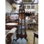 VICTORIAN STYLE LARGE MAHOGANY ARTIST'S/DISPLAY EASEL