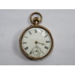 9k GOLD POCKET WATCH,