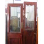 GLAZED LARGE VICTORIAN TWO PAIRS OF DOORS