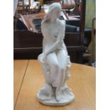 MINTON UNGLAZED PARIAN WARE FIGURE- BELLS MIRANDA, CIRCA 1860s,