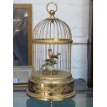 FRENCH STYLE GILT METAL SINGING BIRDS AUTOMETER BY REUGE MUSIC,