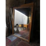 VERY LARGE PINE WALL MIRROR