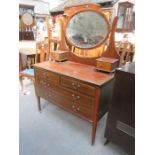 INLAID MAHOGANY DRESSING TABLE