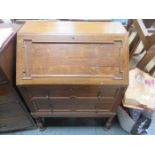 OAK BARLEY TWIST FALL FRONT BUREAU