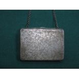 HALLMARKED SILVER DECORATIVE LADIES PURSE,