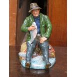 ROYAL DOULTON GLAZED CERAMIC FIGURE - A GOOD CATCH,