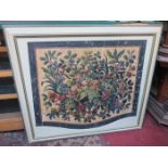 PRETTY FRENCH STILL LIFE CANVAS PAINTING WITHIN A CRAQUELURE FRAME