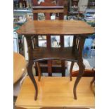 MAHOGANY TWO TIER OCCASIONAL TABLE