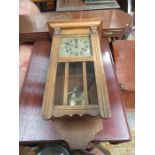 OAK CASED WALL CLOCK