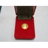 POBJOY MINT 9ct GOLD PROOF QUEEN MOTHER CROWN