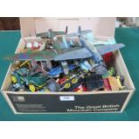 PARCEL OF MAINLY DIE-CAST VEHICLES AND AEROPLANES, ETC.