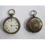 TWO VARIOUS HALLMARKED SILVER POCKET WATCHES