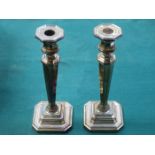 PAIR OF HALLMARKED SILVER CANDLESTICKS, SHEFFIELD ASSAY, BY J DIXON & SONS,