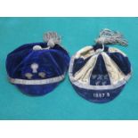 TWO LATE 19th CENTURY SPORTING CAPS