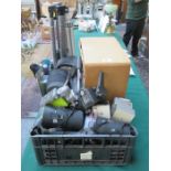 PARCEL OF VARIOUS CAMERAS, SLIDE PROJECTOR, TRIPODS,