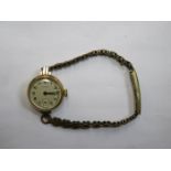 SMALL 9ct GOLD LADIES WRISTWATCH