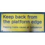 VINTAGE TRAIN STATION SIGN