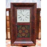 MAHOGANY CASED WALL CLOCK