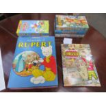 FIVE RUPERT VHS TAPES,