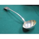 HALLMARKED GEORGIAN SILVER LARGE SERVING LADLE,