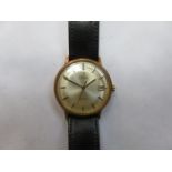 OMEGA SEAMASTER DE VILLE GENTS WRISTWATCH WITH ORIGINAL LEATHER STRAP