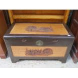 CARVED CAMPHOR CHEST