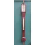 ANTIQUE OAK STICK BAROMETER