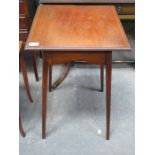 INLAID SQUARE OCCASIONAL TABLE