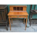 PRETTY FRENCH STYLE INLAID WALNUT LADIES WRITING BUREAU