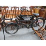 VINTAGE BUTCHERS DELIVERY BICYCLE