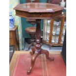 TRIPOD OCTAGONAL OCCASIONAL TABLE