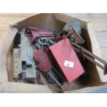 BOX OF VARIOUS "O" GAUGE TRAINS,