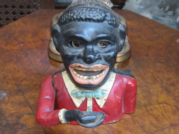 PAINTED CAST METAL CHARACTER MONEY BOX