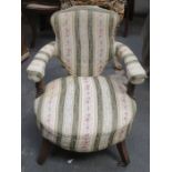 UPHOLSTERED LOW SEATED ARMCHAIR