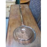 ANTIQUE COPPER BED WARMER