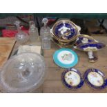 MIXED LOT INCLUDING GILDED COALPORT TAZZAS (AT FAULT),