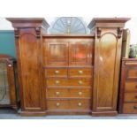 VICTORIAN MAHOGANY COMBINATION WARDROBE