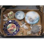 SUNDRY LOT OF CERAMICS INCLUDING LLADRO, ROYAL ALBERT,