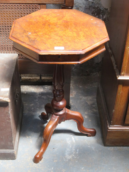 TRIPOD OCTAGONAL OCCASIONAL TABLE