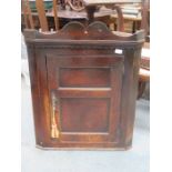 ANTIQUE OAK CORNER CUPBOARD