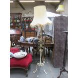 PAINTED CAST METAL STANDARD LAMP